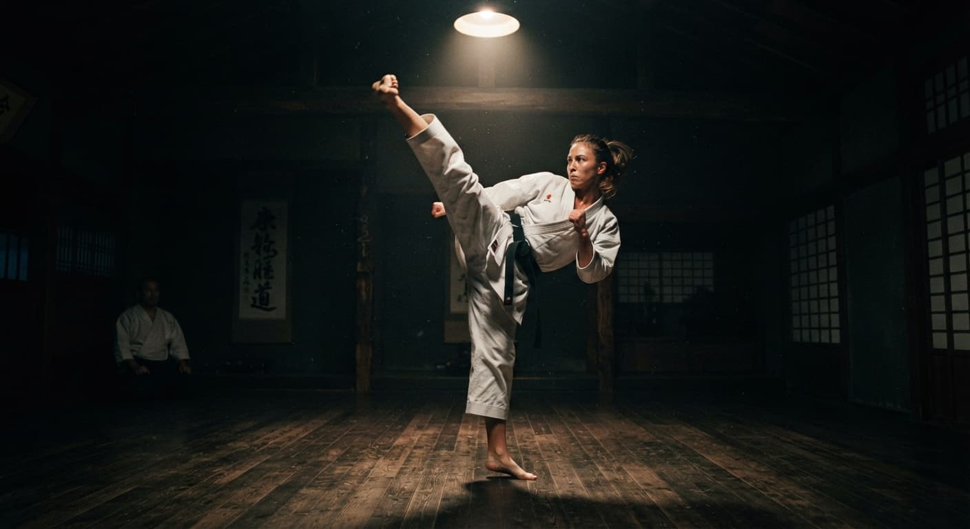 Karate training at Dragon Fist